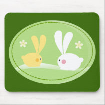 Cute Bunnies mousepads by EveStock Cute Bunnies mousepads