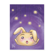 Cute Bunny Blob Postcard