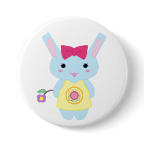 Cute Bunny Button