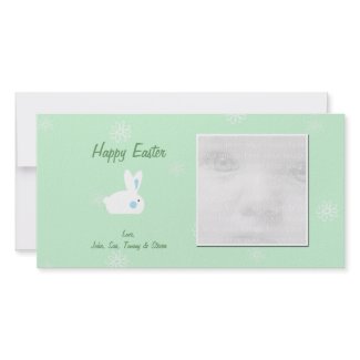Cute Bunny Easter Photo Cards photocard