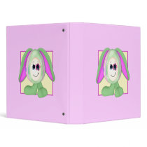 Cute Bunny Egg Toon Binder by mariannegilliand Cute Bunny Egg Toon Binder