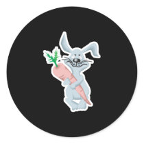 cute bunny rabbit hugging carrot stickers by doonidesignsanimals cute bunny rabbit hugging carrot stickers