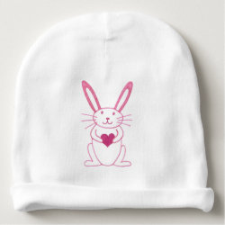 Cute Bunny Rabbit with Heart Baby Hat Baby Beanie