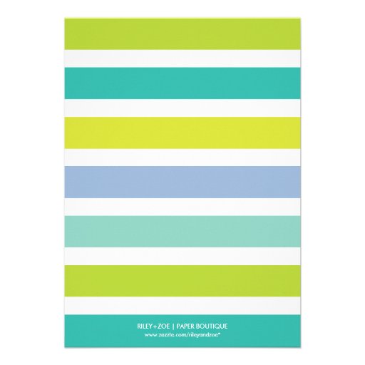 Cute Bunting and Stripes Housewarming Party Invitations