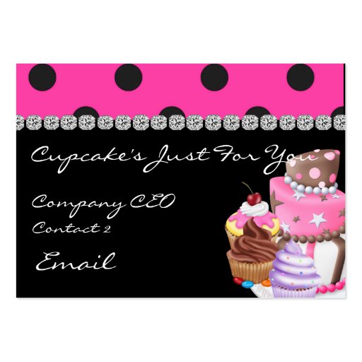 CUTE Business Cards CUPCAKES (front side)