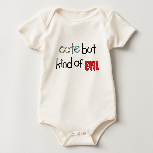 Cute but Kind of Evil Baby Onesie