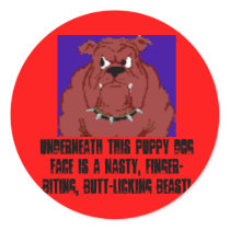 Cute but Mean Dog Stickers