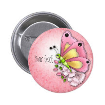 Cute butterfly and flowers pins