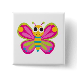 Cute Butterfly Button button