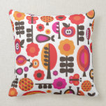 Cute butterfy tree apple flower retro pattern pillows