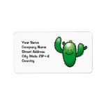 cute cactus address label