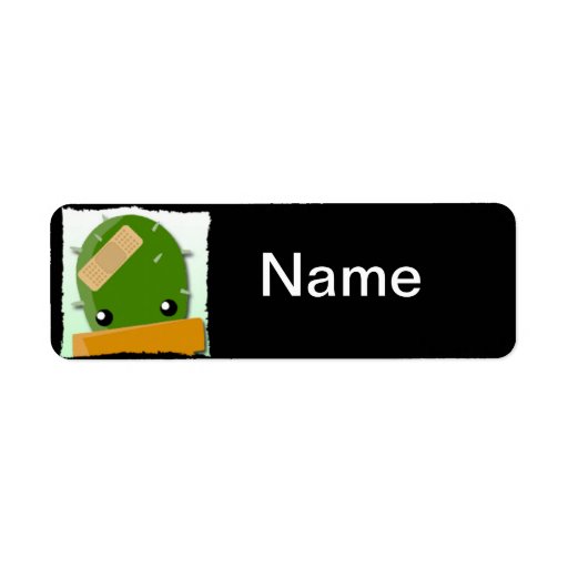 Cute Cactus Custom Return Address Label