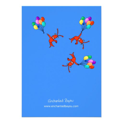 Cute Cajun Critters Child's Birthday Invitation