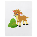 cute calf eating grass flyer