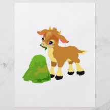 cute calf eating grass flyer