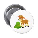 cute calf eating grass pins