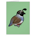 Customizable California Quail Note Card