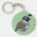 Customizable California Quail Basic Keychain
