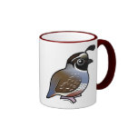 Customizable California Quail Ringer Mug