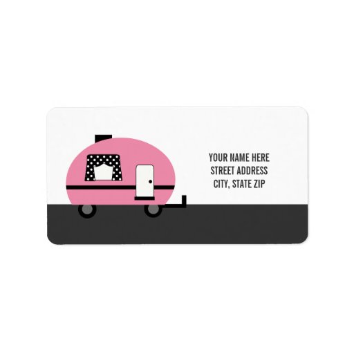 Cute Camper Address Mailing Labels Zazzle