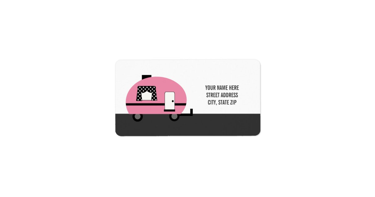 Cute Camper Address Mailing Labels Zazzle