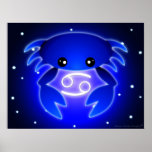 Cute Cancer Zodiac Print