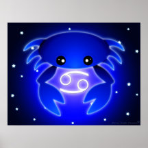Cute Cancer Zodiac Print