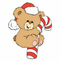 Cute Candy Cane Teddy Bear photo sculptures by doonidesigns Cute Candy Cane Teddy Bear photo sculptures