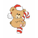 Cute Candy Cane Teddy Bear t-shirts by doonidesigns Cute Candy Cane Teddy Bear t-shirts