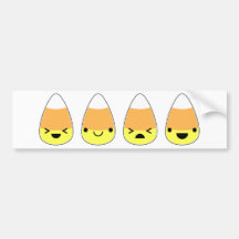 Cute Candy Corn for Halloween! Bumper Stickers