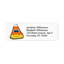 Cute Candy Corn  Halloween Return Address Labels
