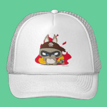 Cute cap pirate raccoon cartoon character hat hats