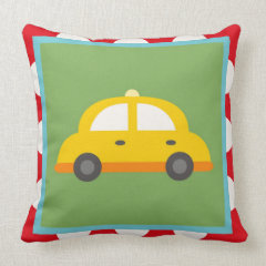 Cute Car Transportation Theme Baby Kids Gifts Throw Pillow
