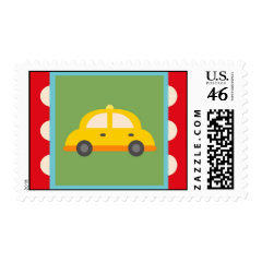 Cute Car Transportation Theme Baby Kids Gifts Postage Stamp