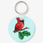 Cute Cardinal Keychain