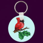 Cute Cardinal Keychain