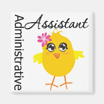 Cute Career Chick Administrative Assistant Refrigerator Magnet