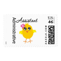 Cute Career Chick Administrative Assistant Postage Stamp