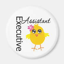 Cute Career Chick Executive Assistant Fridge Magnet