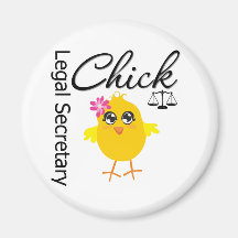 Cute Career Chick - Legal Secretary Fridge Magnets