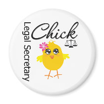 Cute Career Chick - Legal Secretary Fridge Magnets