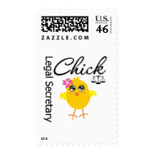Cute Career Chick - Legal Secretary Stamp