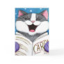 Cute Carol Singing Cat Christmas Card