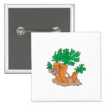 cute carrot cartoon family pinback button