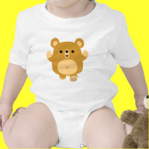 Fato afectuoso do bebê do urso dos desenhos animad t - shirts by Lioness_Graphics Fato afectuoso do bebê do urso dos desenhos animad t - shirts