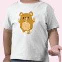 Cute Cartoon Affectionate Bear  Children T-shirt