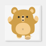 Cute Cartoon Affectionate Bear magnet