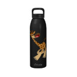 Cute Cartoon Ambling Giraffe Water Bottle