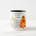 Cute Cartoon Angel and Devil Girl Mug by Derora Cute Cartoon Angel and Devil Girl Mug