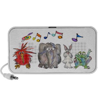 Cute Cartoon Animals Doodle Speaker doodle